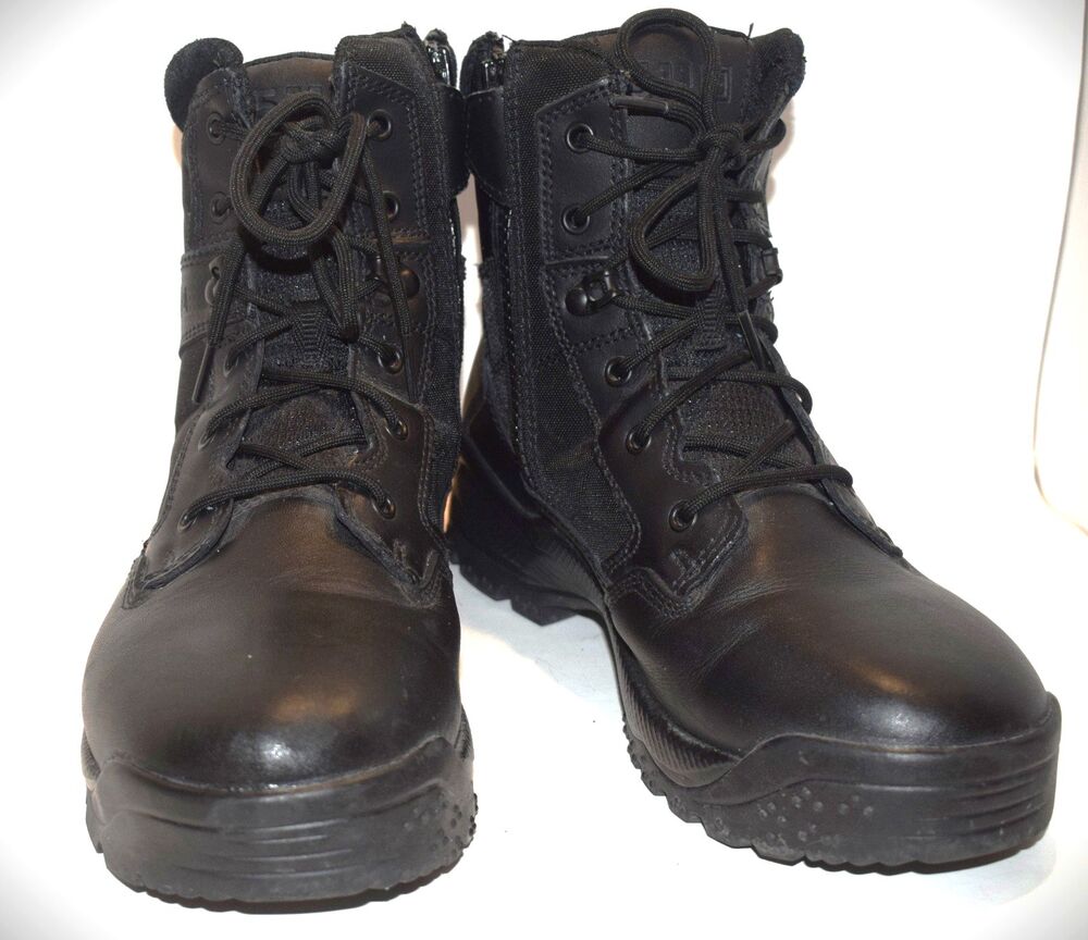 5.11 Tactical ATAC 2.0 6" Side Zip Black Duty Boots Mens Size 11 EU 45